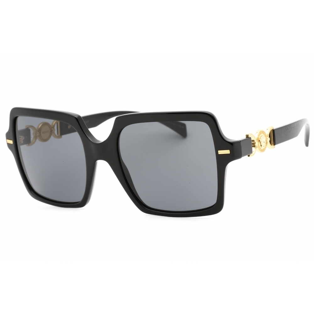 NWT Versace VE4441 Black Rectangle 55mm Sunglasses
